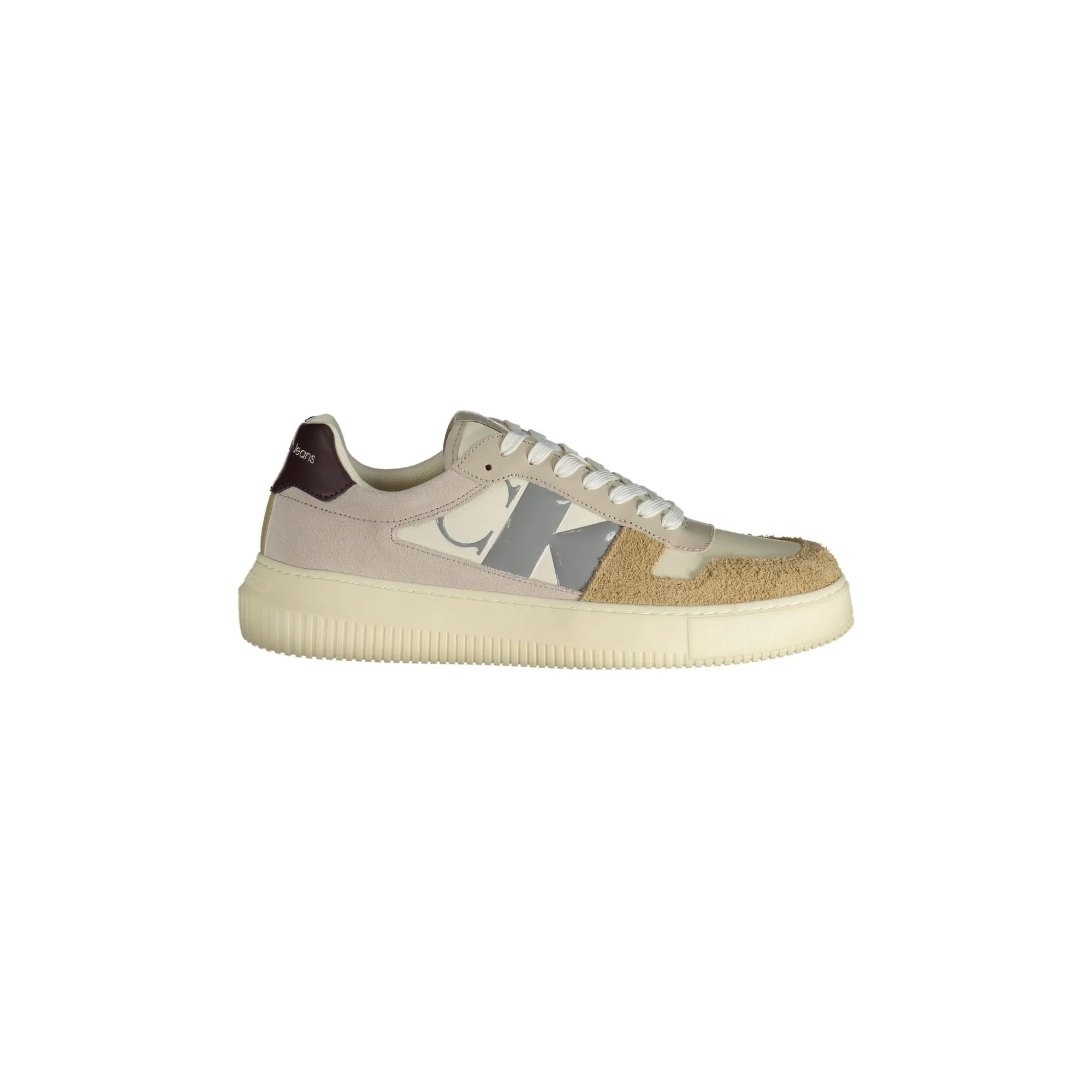 CALVIN KLEIN Scarpe Sneakers Uomo Beige con Dettagli a Contrasto - foto prodotto